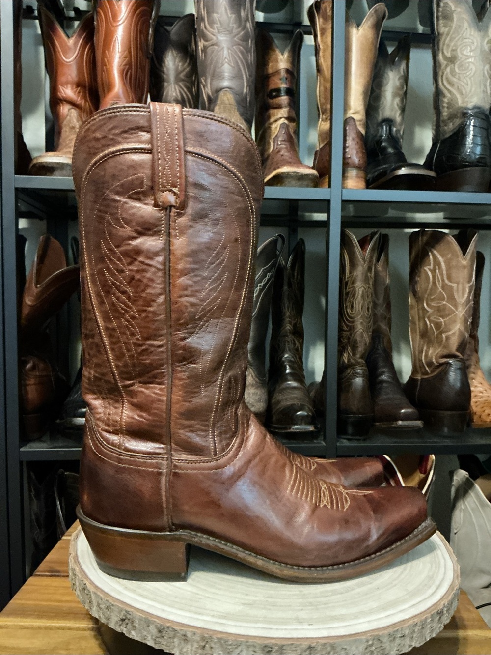 Lucchese Bart | Brown Calf Leather | 9D - Picture 3 of 9